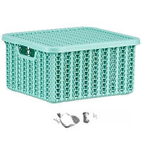 Коробка ВЯЗАНИЕ 1,5л с крышкой ФИСТАШКОВЫЙ М2368(16)