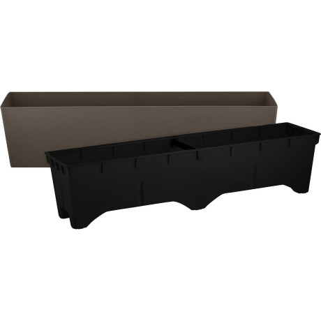 Балконный ящик ЛОНДОН 60 см со вставкой французский платан х8