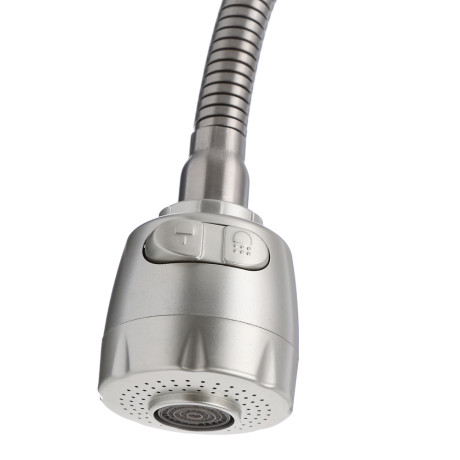 Излив смесителя для кухни, гибкий, 50см, нерж. сталь, EPDM, с гайкой, сатин