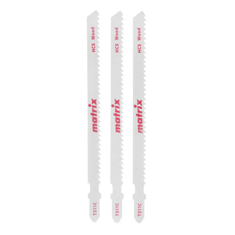 Полотна для электролобзика  по дереву, 3 шт, T311C, 100 x 2, 75 мм, HCS Matrix