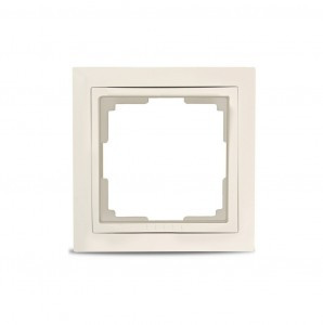 Smartbuy Нептун Рамка 1-местная пластик бежевая  (SBE-05i-Plastic-FR-1)