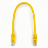 Cablexpert патч-корд UTP cat6, 0,25м, литой, многожильный (желтый)