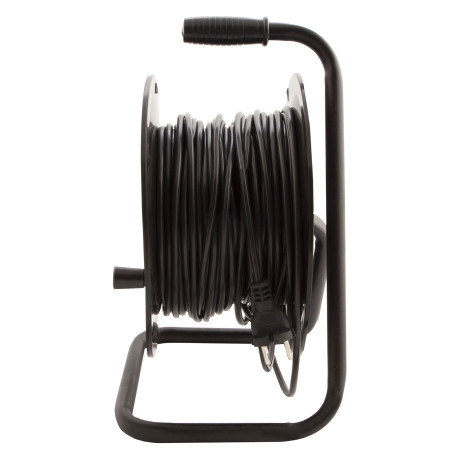 Удлинитель силовой 40 м, 10А, тип УХ10, ПВС, на кабельной катушке, 4 розетки без заземления Сибртех