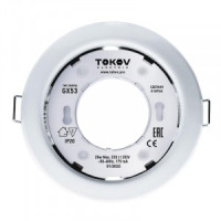 TOKOV ELECTRIC св-к встр. GX53-WH-1 106(90)х48 бел. металл+пластик TOK-GX53-WH-1