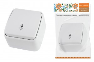 TDM Дача Народная выкл.(перекл.) проходной ОУ 1 кл. 10А бел (10!) SQ1824-0003