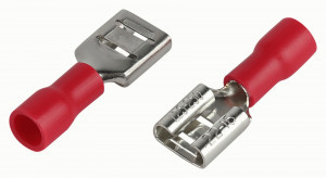 ЭРА Наконечник плоский изолир. (мама) РпИм 0,2-1,5 мм2 красный (уп.50шт, цена за уп) 63365