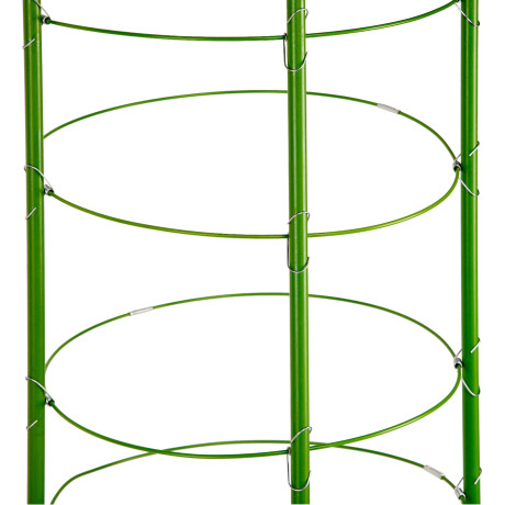 Поддержка для растений круглая H 150 см, металл в пластике, 5 колец Palisad