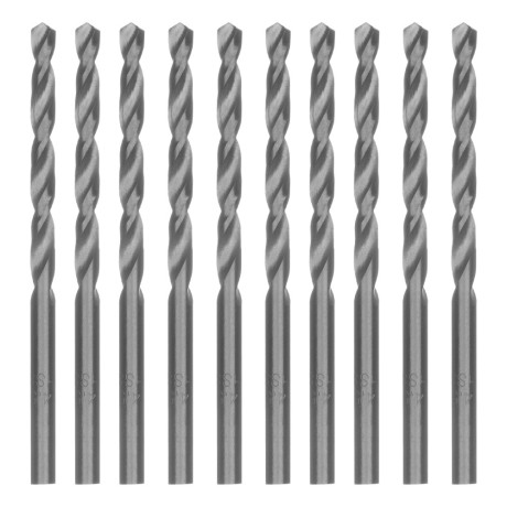 Сверло по металлу, 4.5 мм, полированное, HSS, 10 шт, цилиндрический хвостовик Matrix