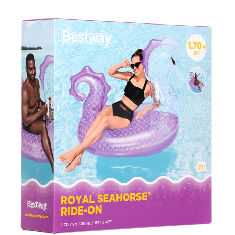 BESTWAY Плотик ROYAL SEAHORSE, 170x120см, 41505
