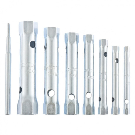 Набор ключей трубчатых торцевых, 8 предметов Сибртех