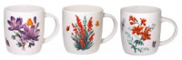Кружка 360мл Цветы, в ассортименте, фарфор (кратность 6шт!!!) МФК MFK20458