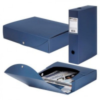 Короб архивный BRAUBERG &quot;Energy&quot;, пластик, 7 см (на 600л.), разборный, синий, 231539