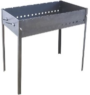 Мангал разборный толстый 620мм х 360мм (толщина металла 1,5мм)