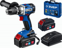 ЗУБР дрель-шуруповерт бесщеточная Т7, 20В, 70Нм, 2 АКБ (4Ач), кейс, Профессионал, DB-201-42