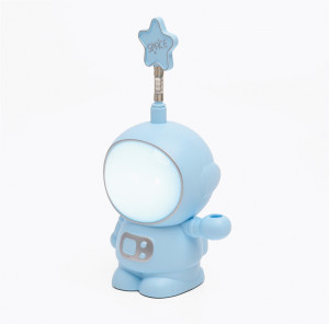 Lumin'arte Ночник св/д 3W детский теплый белый +RGB космонавт голубой 190х90х70мм 2Г TL03