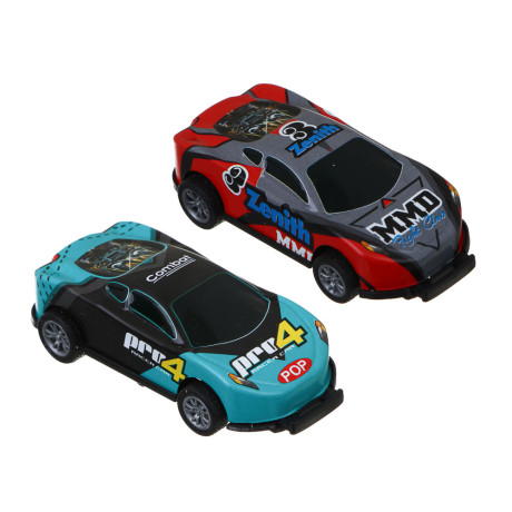 ИГРОЛЕНД Набор Машинка-перевертыш "Оборот 360", 2 шт., металл, 13х16,2х3см, 2 дизайна