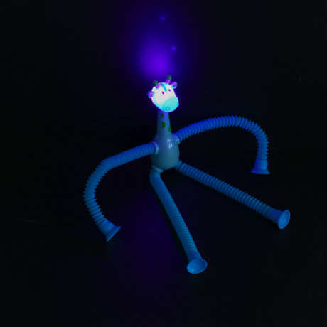 ИГРОЛЕНД Игрушка антистресс Pop tubes "Животные", 2хAG3, abs, pvc, свет, 18,5х14,5см, 3 дизайна