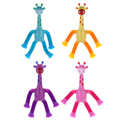 ИГРОЛЕНД Игрушка антистресс Pop tubes "Животные", 2хAG3, abs, pvc, свет, 18,5х14,5см, 3 дизайна