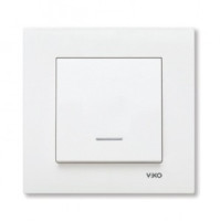 VIKO by Panasonic KARRE выкл. СУ 1 кл. (инд.) бел. 10А 90960019