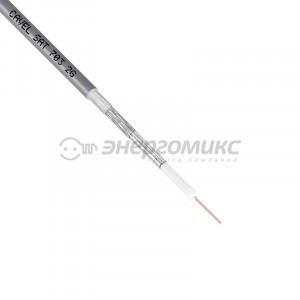 Кабель SAT 703 B Cu/Al/CuSn 75% 75 Ом (1,13 жила медь, 75x0,12мм алюм) 100м., черный CAVEL