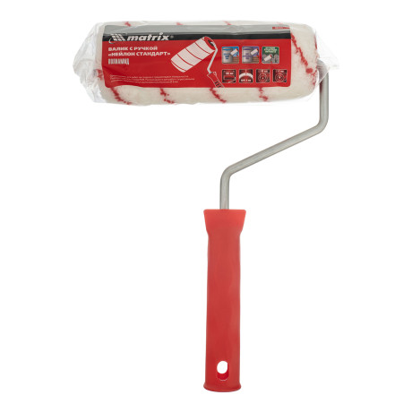 Валик "Нейлон Стандарт", 180 мм, ворс 9 мм, D 48 мм, D ручки 8 мм, полиамид Matrix