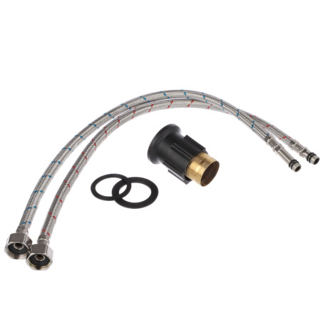 RAIN Смеситель для кухни Веста, высокий излив, кран-буксы 1/2, латунь, черный