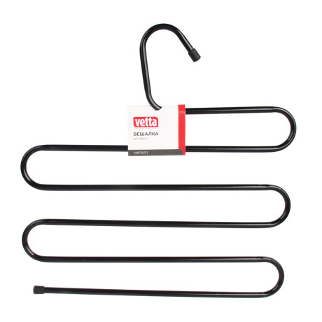 VETTA Вешалка для брюк 34,5x33,5x0,8 см, металл, чёрный