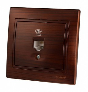 Lezard Мира роз. телеф. СУ 1 мест. маун (RJ11) (корпус PC) 701-0404-137