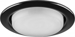 Feron св-к встр. GX53 DL53 круг черный хром 106(81)x20 28947