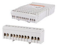 TDM Шина &quot;L&quot; &quot;фаза&quot; в сером изоляторе на DIN-рейку 6x9мм 12 групп SQ0801-0212