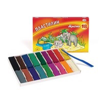 Пластилин 18 цв. МУЛЬТИКИ со стеком 360гр. к/к ГАММА 70806