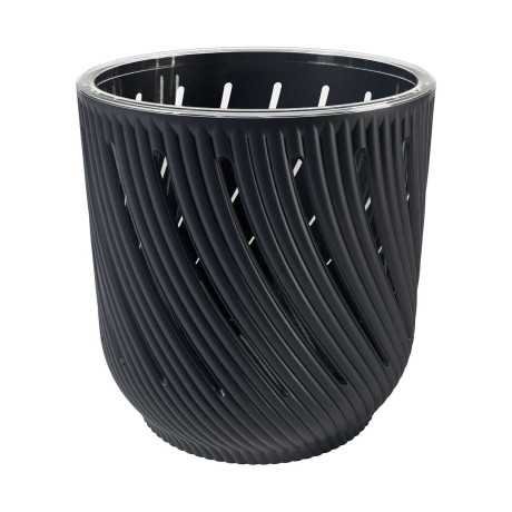 Кашпо Fleurs 2 л Антрацит КШ-3700 х12