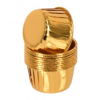 Форма д/выпечки алюмин для маффиннов 10 шт/уп d=7см, h=3,5см золото 17397 MARMITON