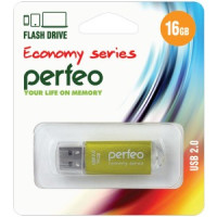 Флэш-диск USB 16GB Perfeo E01 Gold economy series