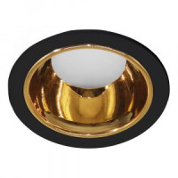 Feron св-к встр. MR16 GU5.3 &quot;круг&quot; черный + золото металл пласт 35х92 DL3102 51403