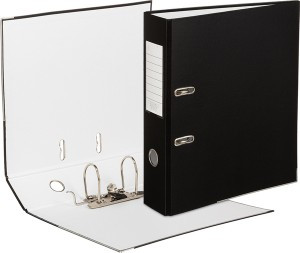 Папка-регистратор ,80 мм Элементари , черны Экономи, мет уголк 1026491