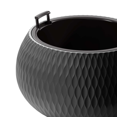 Кашпо "Жемчужина" 7л ГРАФИТ БШ8917 х2