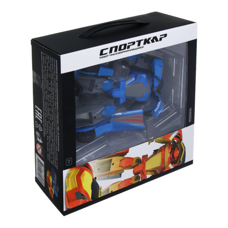 ИГРОЛЕНД Робот трансформирующийся "Спорткар", ABS, 29,5х29,5х9,5, 2 дизайна