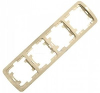 Makel Mimoza рамка СУ 4 мест. крем. (горизонт.) 32039 (+)