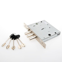 Замок врез ЗВСП-ЗЩ-Д универ.! (защелка, задвижка, б/тяг) Меттэм  \10