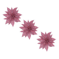 СНОУ БУМ Цветы на проволоке 11x11 см 3 шт