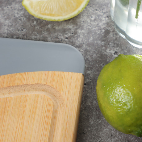 SATOSHI Доска разделочная бамбук, силикон, 36,5х25,5х1,5см