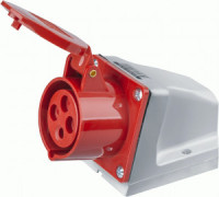 Navigator розетка силовая CEE (разъем) NCA-SR114-16-380 стационарная наружная 16А 3P+PE IP44, 14295