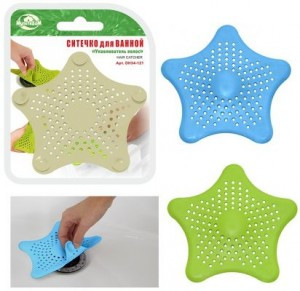 Ситечко д/ванной (душевой кабины) "Улавливатель волос" BL DH34-121 Мультидом