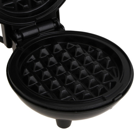 LEBEN Мини-вафельница, 550 Вт, пластик, нерж. сталь, антиприг.покрытие