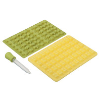 VETTA Набор форм со шприцом 3пр, мишки 50 ячеек, динозавры 48 ячеек, силикон, 2 цвета