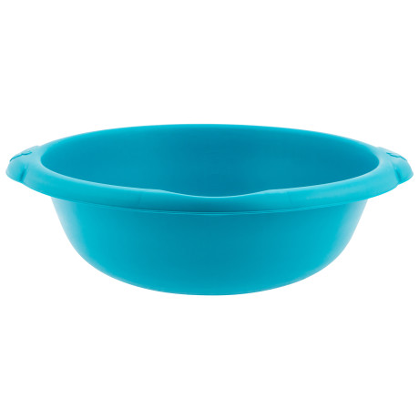 Таз пластмассовый круглый 18 л, бирюзовый, Home Palisad