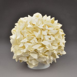 Uniel св-к декоративный E27 6W(450lm) пластик, белый/сливочный десерт d=220, ULW-R07 T/3000K/150C/A