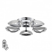 LUMION 8239/5CL LEDIO LN25 хром, мет./пластик люстра с ПДУ LED 65W 2K-4K-6K 220V RUANA