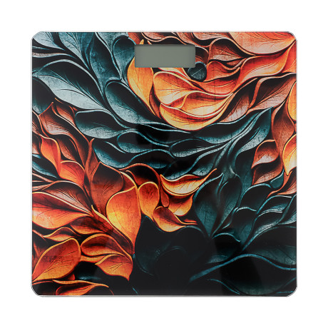 LEBEN Весы напольные электронные "Абстракция", ЖК-дисплей, макс. нагр.до 180кг, 26х26х0,5см